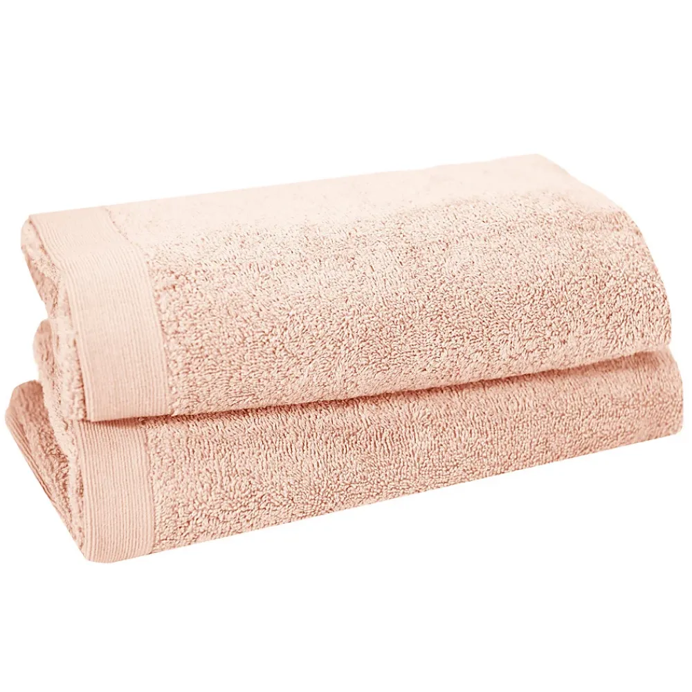 Serviette De Toilette|Sensei Maison Lot de 2 serviettes de toilette 500 g/m² Poudre 50x90 cm STUDIO