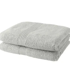 Todays Tools Lot de 2 serviettes de toilette TODAY 50x90 cm 100% Coton - Craie