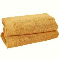 Serviette De Toilette|Sensei Maison Lot de 2 serviettes de toilette 500 g/m² Caramel 50x90 cm STUDIO