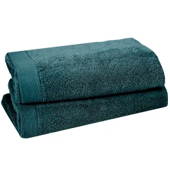 Serviette De Toilette|Sensei Maison Lot de 2 serviettes de toilette 500 g/m² Denim 50x90 cm STUDIO