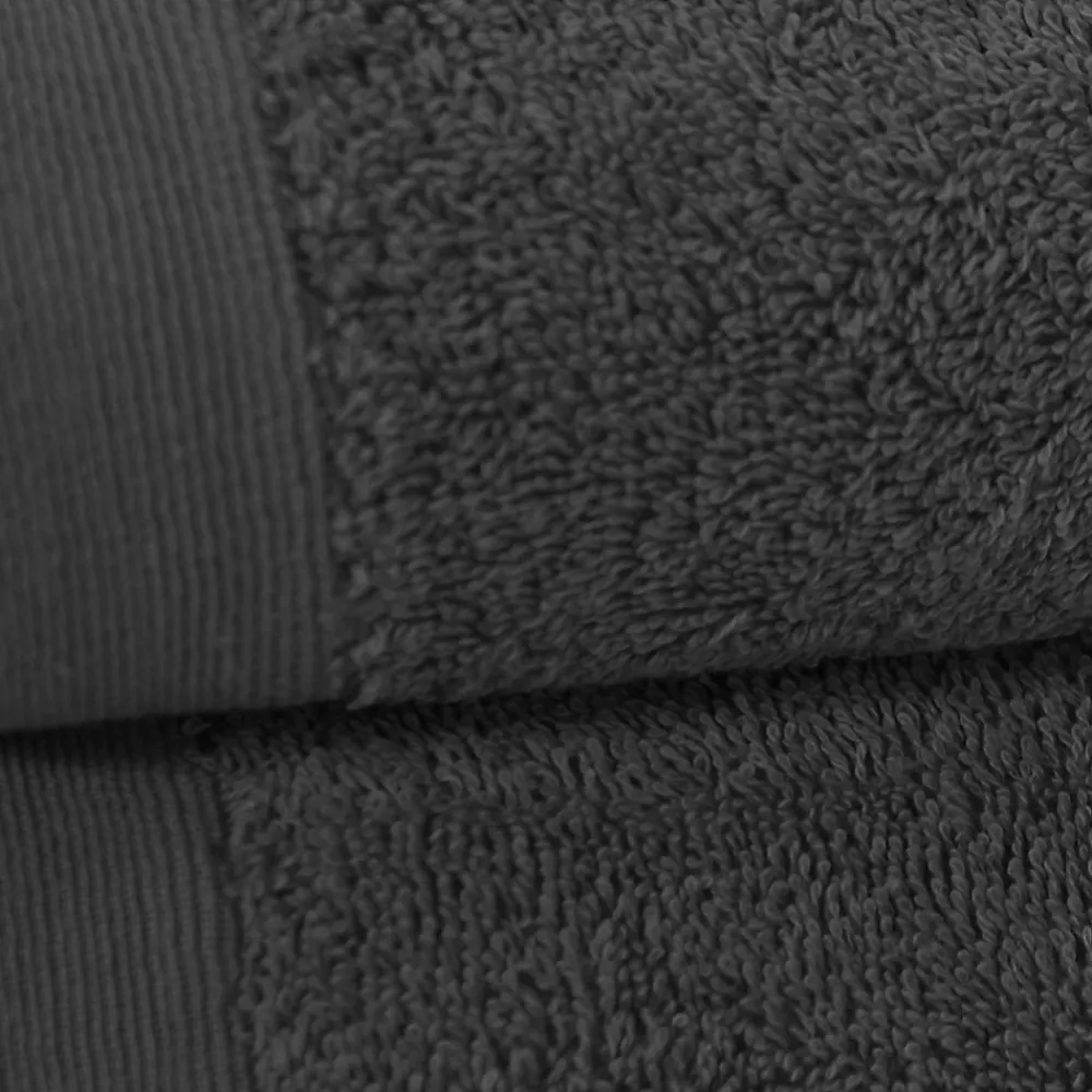 Serviette De Toilette|Sensei Maison Lot de 2 serviettes de toilette 500 g/m² Carbone 50x90 cm STUDIO