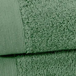 Sensei Maison Lot de 2 serviettes de toilette 500 g/m² Lichen 50x90 cm STUDIO
