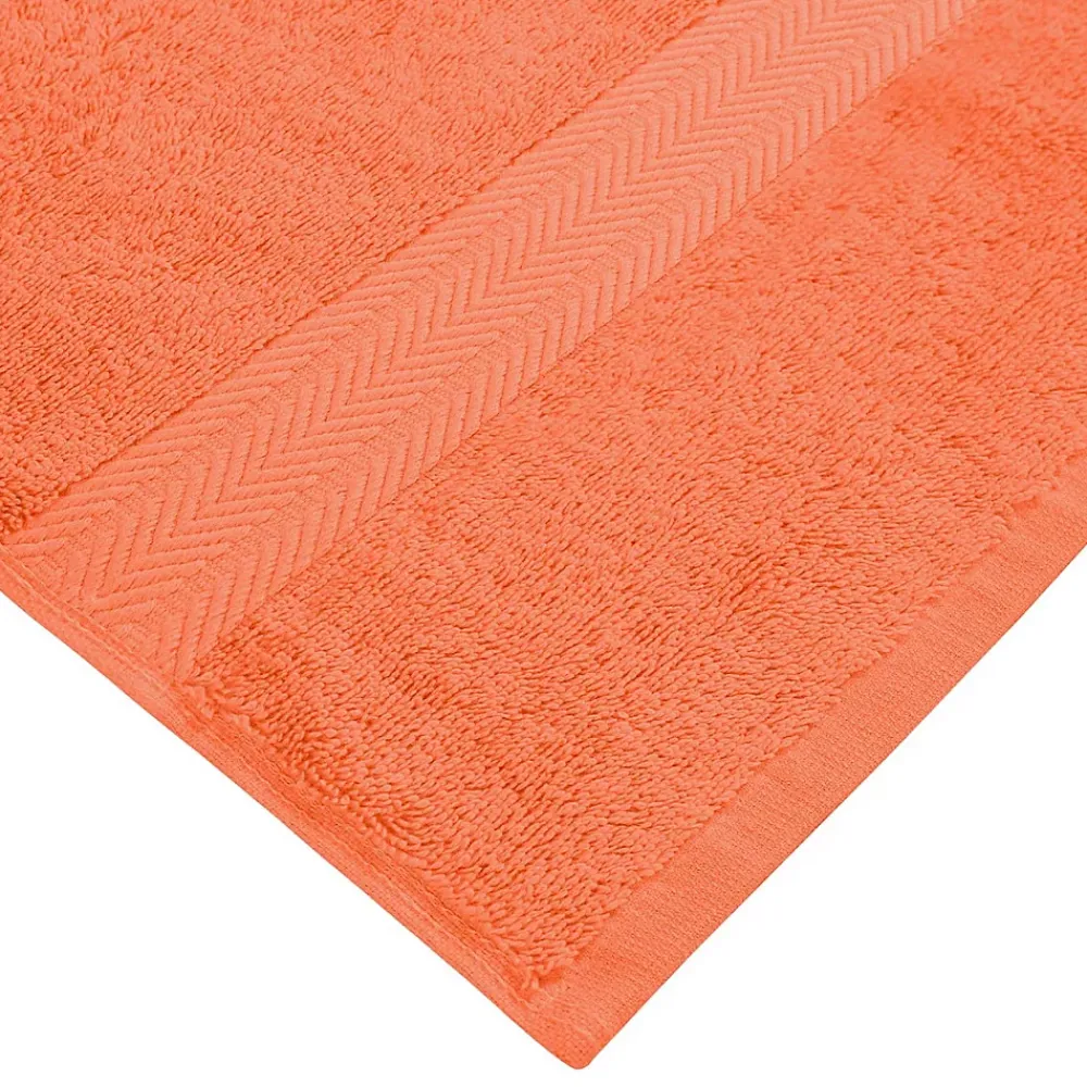 Sensei Maison Lot de 3 serviettes invité 550 g/m² Corail 30x50 cm LUXURY