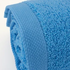 Serviette De Toilette|Linnea Lot de 12 serviettes invité 30x30 cm ALPHA bleu Turquoise