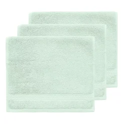 Serviette De Toilette|Sensei Maison Lot de 3 serviettes invité 550 g/m² Menthe 30x50 cm LUXURY