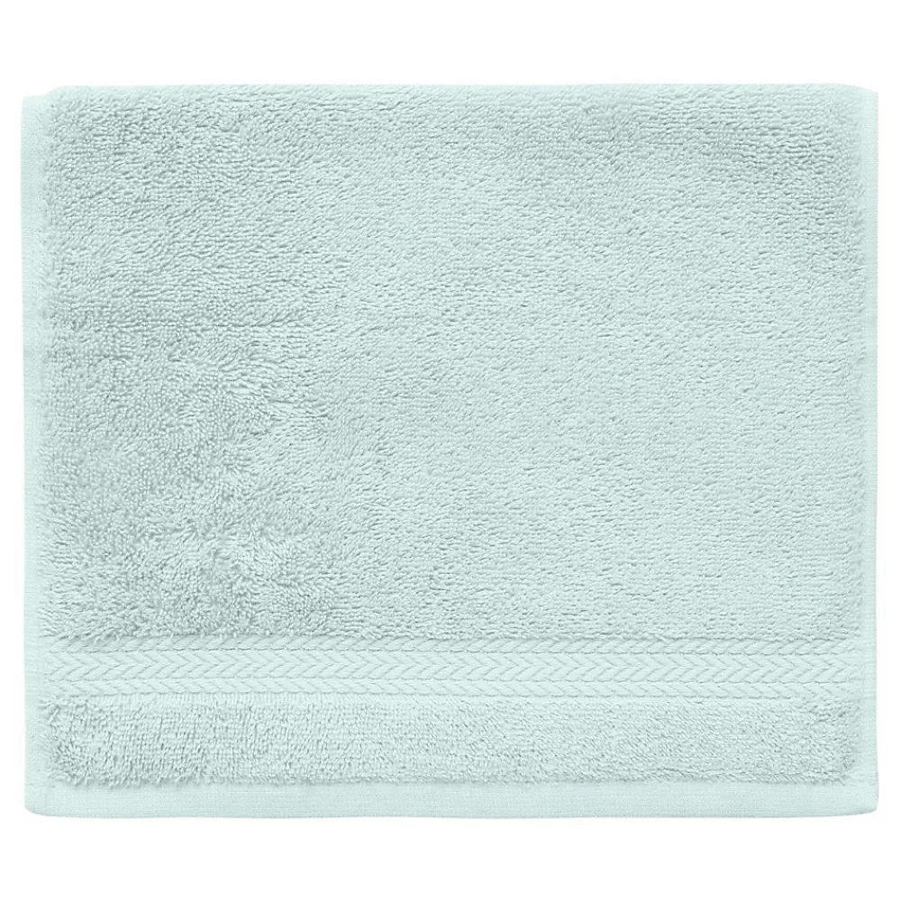 Sensei Maison Lot de 3 serviettes invité 550 g/m² Bleu Arctic 30x50 cm LUXURY
