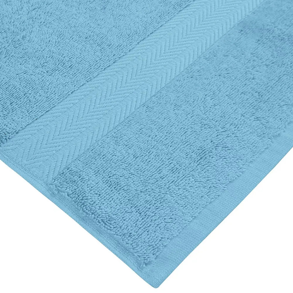 Serviette De Toilette|Sensei Maison Lot de 3 serviettes invité 550 g/m² Cobalt 30x50 cm LUXURY