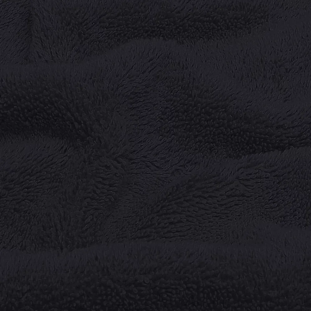 Serviette De Toilette|Sensei Maison Lot de 3 serviettes invité 550 g/m² Bleu Nuit 30x50 cm LUXURY