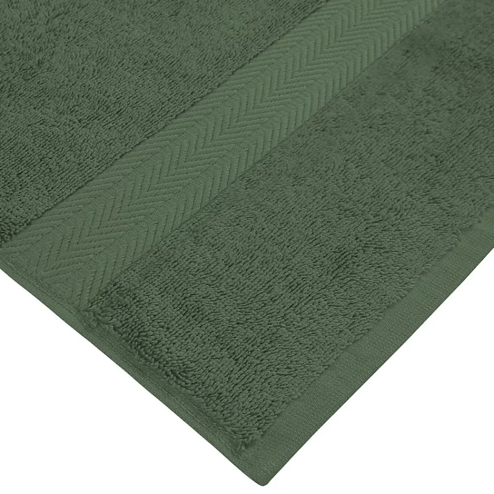 Sensei Maison Lot de 3 serviettes invité 550 g/m² Eucalyptus 30x50 cm LUXURY