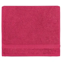 Serviette De Toilette|Sensei Maison Lot de 3 serviettes invité 550 g/m² Rose Indien 30x50 cm LUXURY