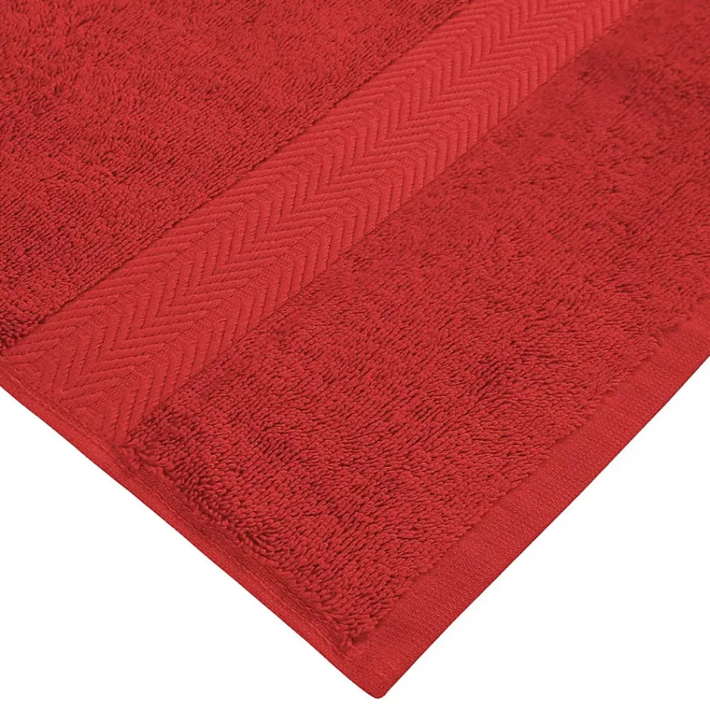 Sensei Maison Lot de 3 serviettes invité 550 g/m² Rubis 30x50 cm LUXURY