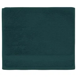 Serviette De Toilette|Sensei Maison Lot de 3 serviettes invité 550 g/m² Petrol 30x50 cm LUXURY