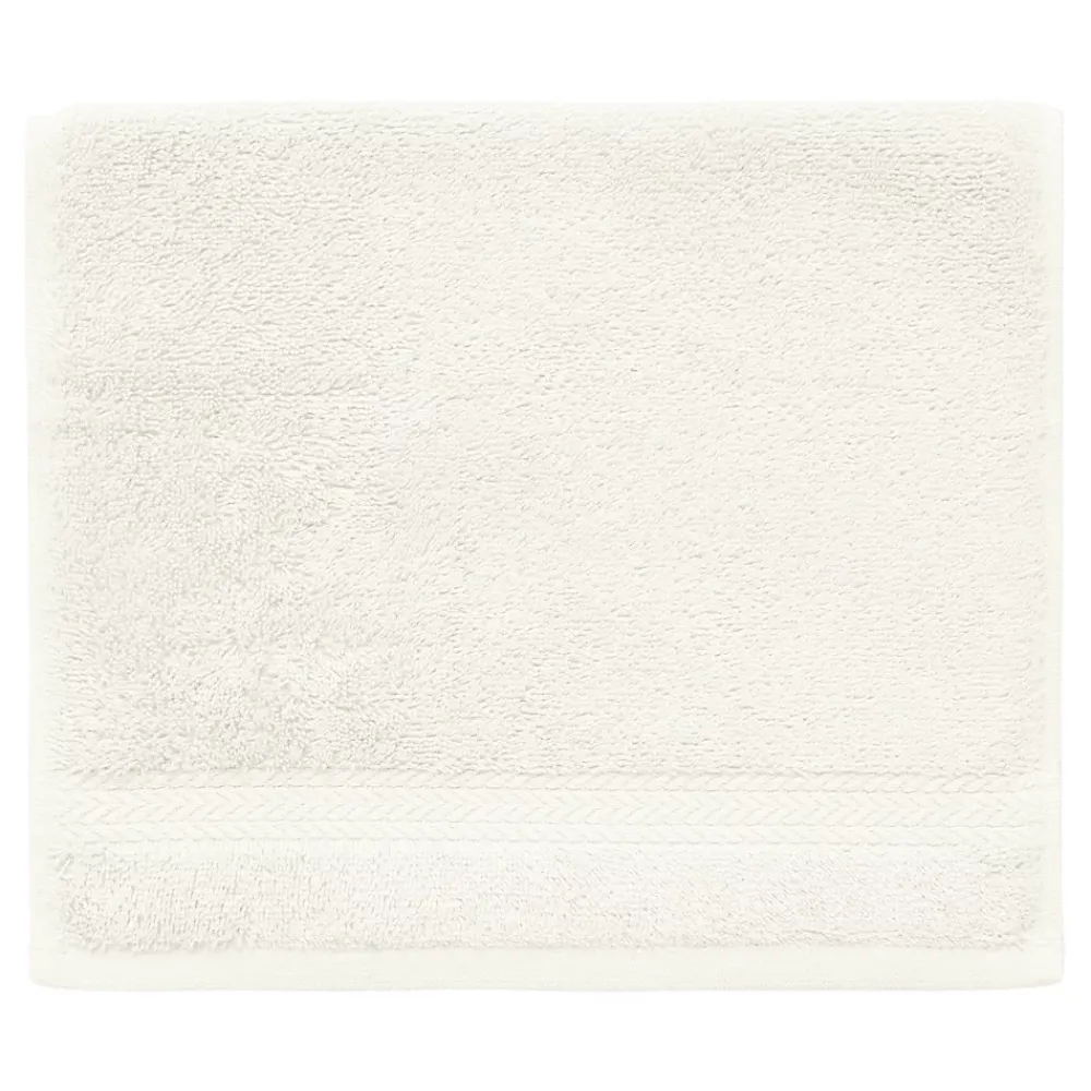 Serviette De Toilette|Sensei Maison Lot de 3 serviettes invité 550 g/m² Ecru 30x50 cm LUXURY