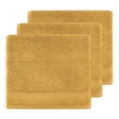 Sensei Maison Lot de 3 serviettes invité 550 g/m² Caramel 30x50 cm LUXURY