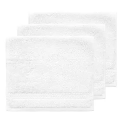 Sensei Maison Lot de 3 serviettes invité 550 g/m² Blanc 30x50 cm LUXURY