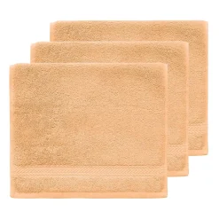 Sensei Maison Lot de 3 serviettes invité 550 g/m² Pêche 30x50 cm LUXURY