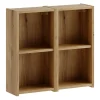 Furnidea Lot de 2 étagères cube suspendues 60 x 57 cm NOVA chêne Coast Evoke