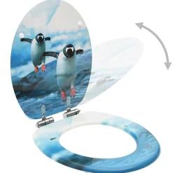 Abattant Wc|Helloshop26 Lot de deux sièges abattants WC mdf