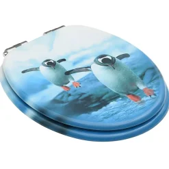 Abattant Wc|Helloshop26 Lot de deux sièges abattants WC mdf