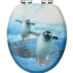 Abattant Wc|Helloshop26 Lot de deux sièges abattants WC mdf