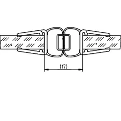 Schulte Lots de 2 joints d'étanchéité magnétiques pour portes et parois de douche, 210 cm, universels