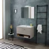 Ensemble Meuble De Salle De Bains|Kiamami Valentina Lotto Meuble De Salle De Bain Mural 80Cm Avec Lavabo Et Miroir