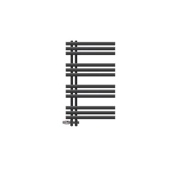 Sèche-Serviettes Mixte|Luxebath Radiateur de Salle de Bain Iron EM 600x1000 mm Anthracite Raccord Central