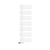 Luxebath Radiateur de Salle de Bain Iron EM 500x1600 mm Blanc Raccord Central au Bas