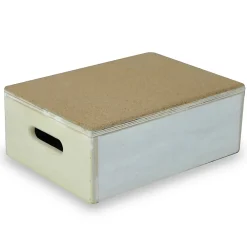 Tablier Et Habillage De Baignoire|Aidapt Marchepied en bois 15 cm - avec revêtement liège pour salle de bain ou dans la maison - Anti dérapant