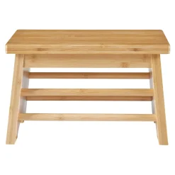 [En.Casa] Marchepied Ryslinge bambou 33 x 22 x 20 cm naturel en.casa