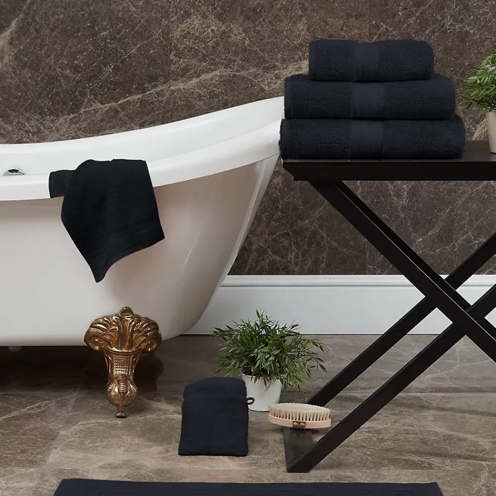 Serviette De Bain|Sensei Maison Maxi drap de bain 550 g/m² Bleu Nuit 100x150 cm LUXURY
