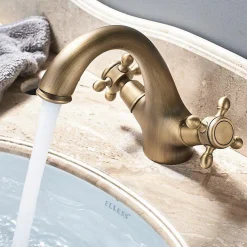Robinet Lavabo Et Vasque|Valaz Melangeur lavabo retro AGNES or ancien