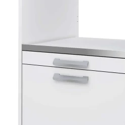 T-Bath Meuble armoire pour machine à laver 67,2x144cm blanc