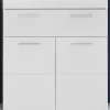 Chb Collection Meuble bas mélaminé blanc. L - H - P : 73 - 79 - 31 cm