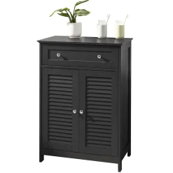 Sobuy Meuble Bas de Salle de Bain avec Tiroir, Buffet Commode, FRG238-DG,