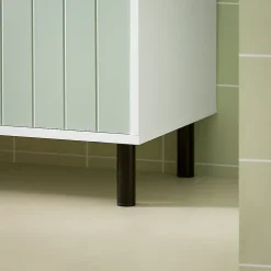 Armoire De Salle De Bains|Sobuy Meuble Bas de Salle de Bain Meuble de Rangement avec 2 Portes, BZR138-GR,