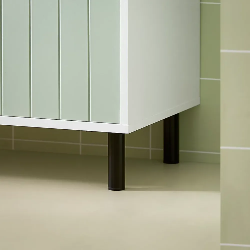 Armoire De Salle De Bains|Sobuy Meuble Bas de Salle de Bain Meuble de Rangement avec 2 Portes, BZR138-GR,