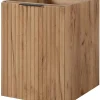 Armoire De Salle De Bains|Furnidea Meuble bas de salle de bain à suspendre avec une porte FLOW CHÊNE 40 cm