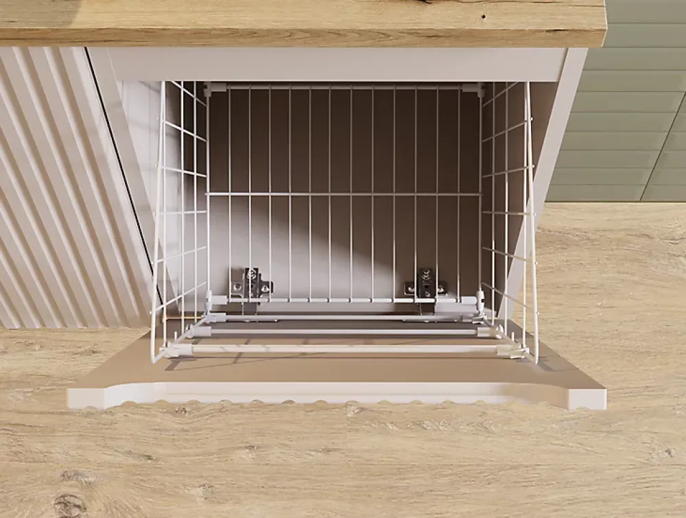 Armoire De Salle De Bains|Furnidea Meuble bas de salle de bain NOVA CACHEMIRE avec panier à linge et plan CHÊNE 40 cm