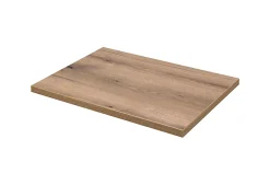 Armoire De Salle De Bains|Furnidea Meuble bas de salle de bain NOVA CACHEMIRE avec panier à linge et plan CHÊNE 40 cm