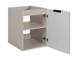 Armoire De Salle De Bains|Furnidea Meuble bas de salle de bain à suspendre avec une porte FLOW CACHEMIRE 40 cm