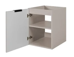 Armoire De Salle De Bains|Furnidea Meuble bas de salle de bain à suspendre avec une porte FLOW CACHEMIRE 40 cm