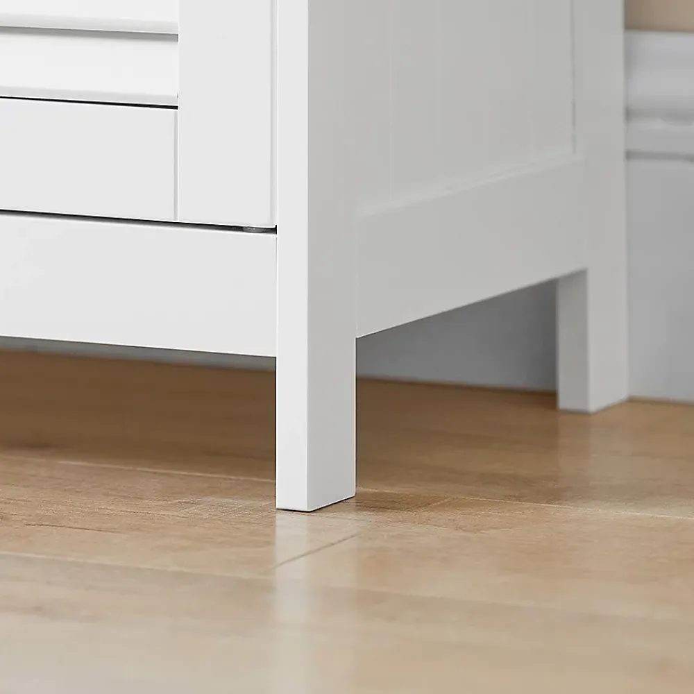 Meuble De Salle De Bains Faible Profondeur|Etagère Salle De Bains|Sobuy Meuble Bas de Salle de Bain Armoire Toilette Buffet Commode, FRG238-W,