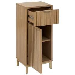Etagère Salle De Bains|5Five Meuble bas Tasso 2 portes effet bois naturel - Beige-