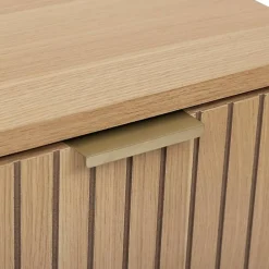 Etagère Salle De Bains|5Five Meuble bas Tasso 2 portes effet bois naturel - Beige-