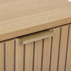 Etagère Salle De Bains|5Five Meuble bas Tasso 2 portes effet bois naturel - Beige-