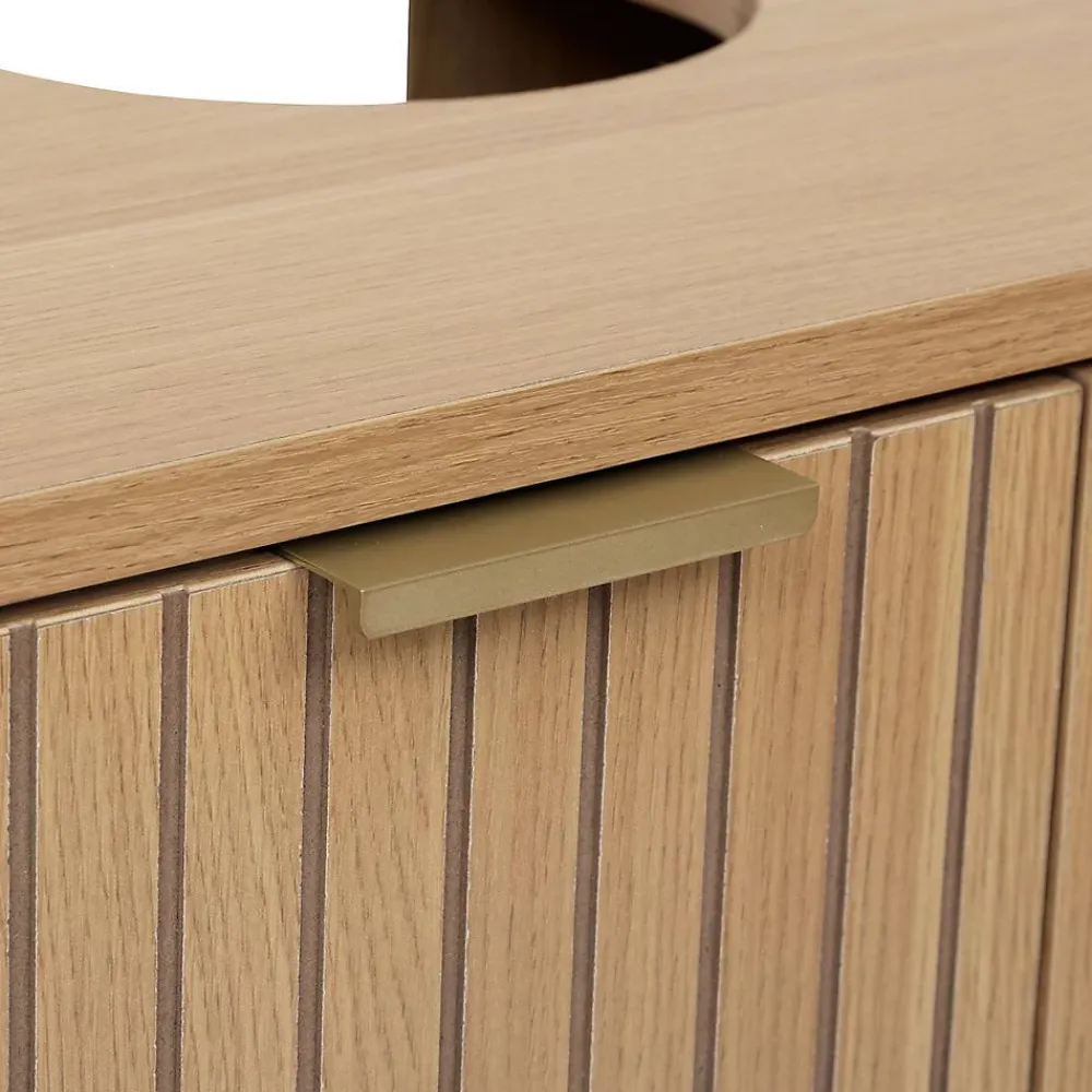 5Five Meuble bas Tasso sous lavabo effet bois naturel - Beige-