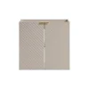 Meuble Sous Lavabo|Stellameuble Meuble 60cm VIVA CACHEMIRE sous vasque salle de bain 2 portes