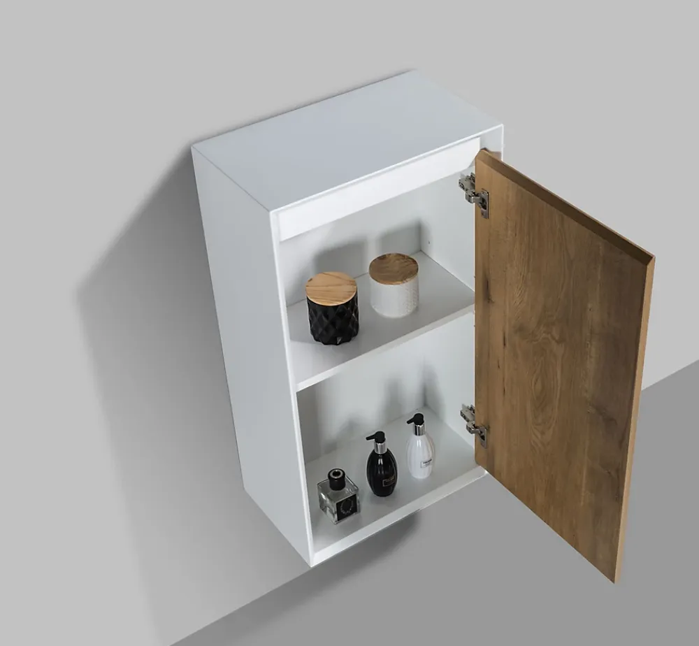 Bernstein Meuble Colonne Armoire à droite 50x28,8x88cm Chêne + 1 amoire à droite - FIONA