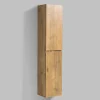 Colonne De Salle De Bains|Bernstein Meuble Colonne Armoire suspendue MDF Chêne 165x35x30cm, charnière à droite, Livrée assemblée - ALICE